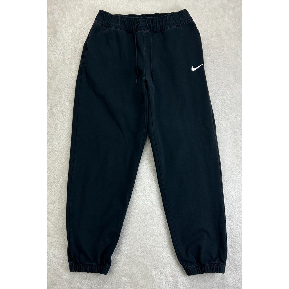 Nike Sportswear Jersey Easy Jogger Pants Womens S Black Lightweight Lounge